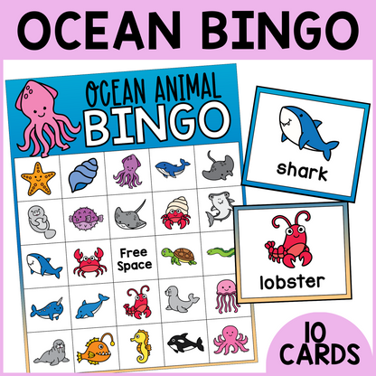 Ocean Animal Bingo
