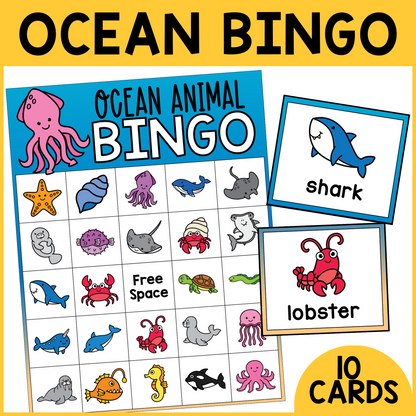 Ocean Animal Bingo