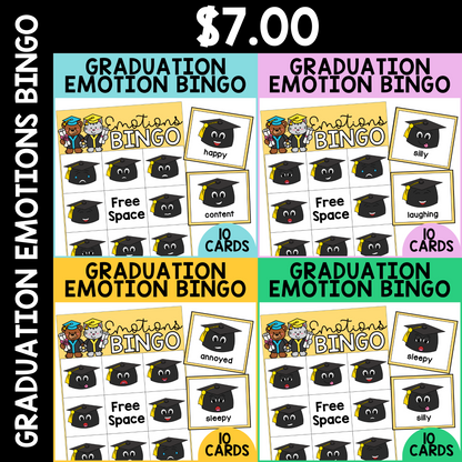 Graduation Emotion Bingo