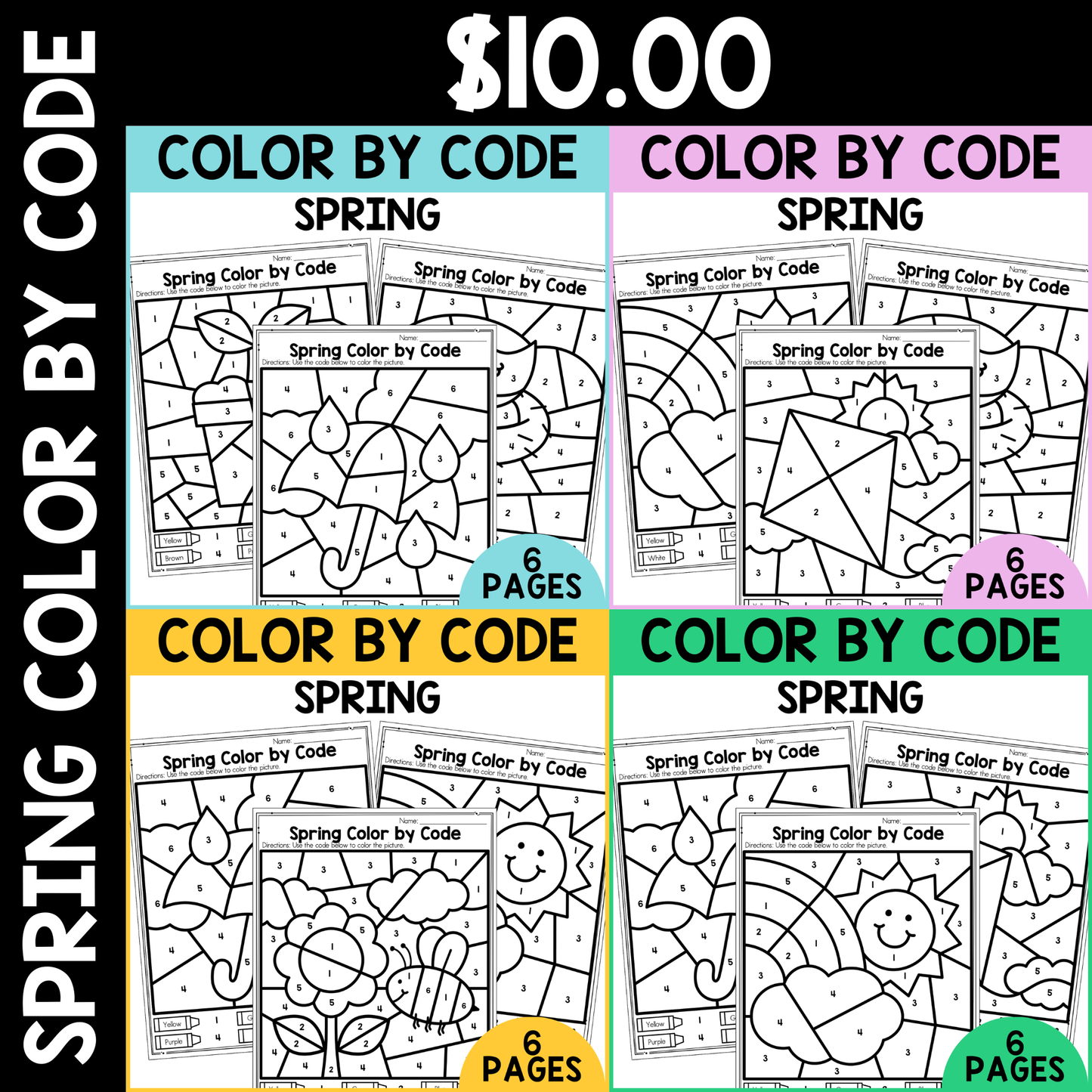 Spring Color by Code