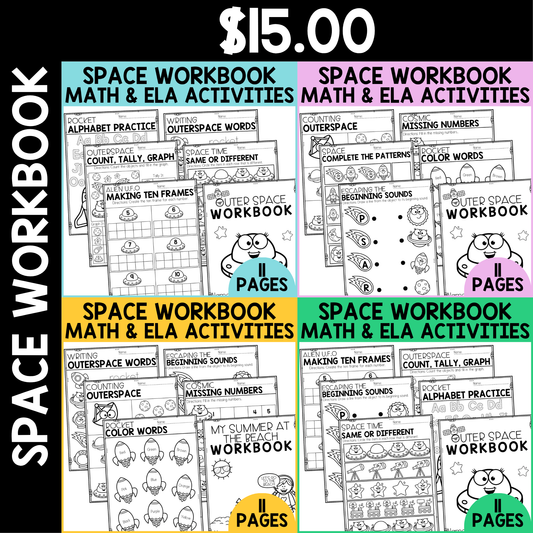 Space ELA & Math Workbook