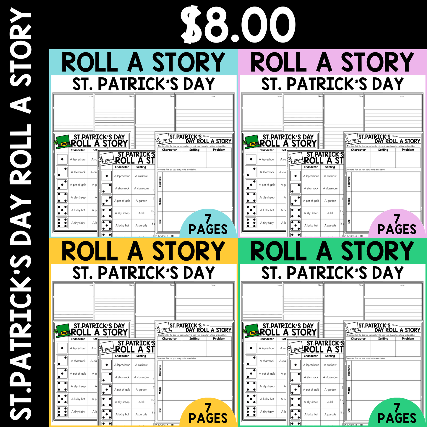 St. Patrick's Day Roll a Story