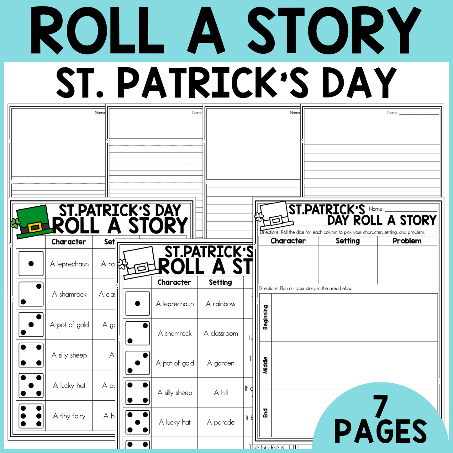 St. Patrick's Day Roll a Story