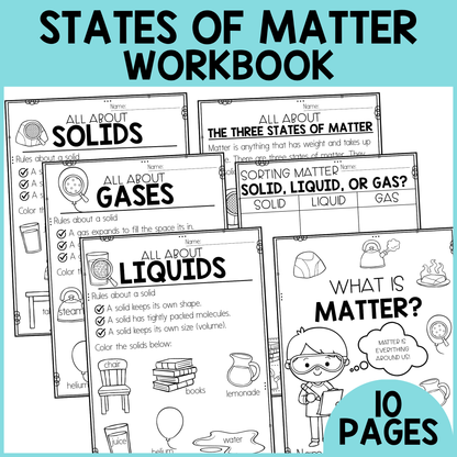 States of Matter Workbook