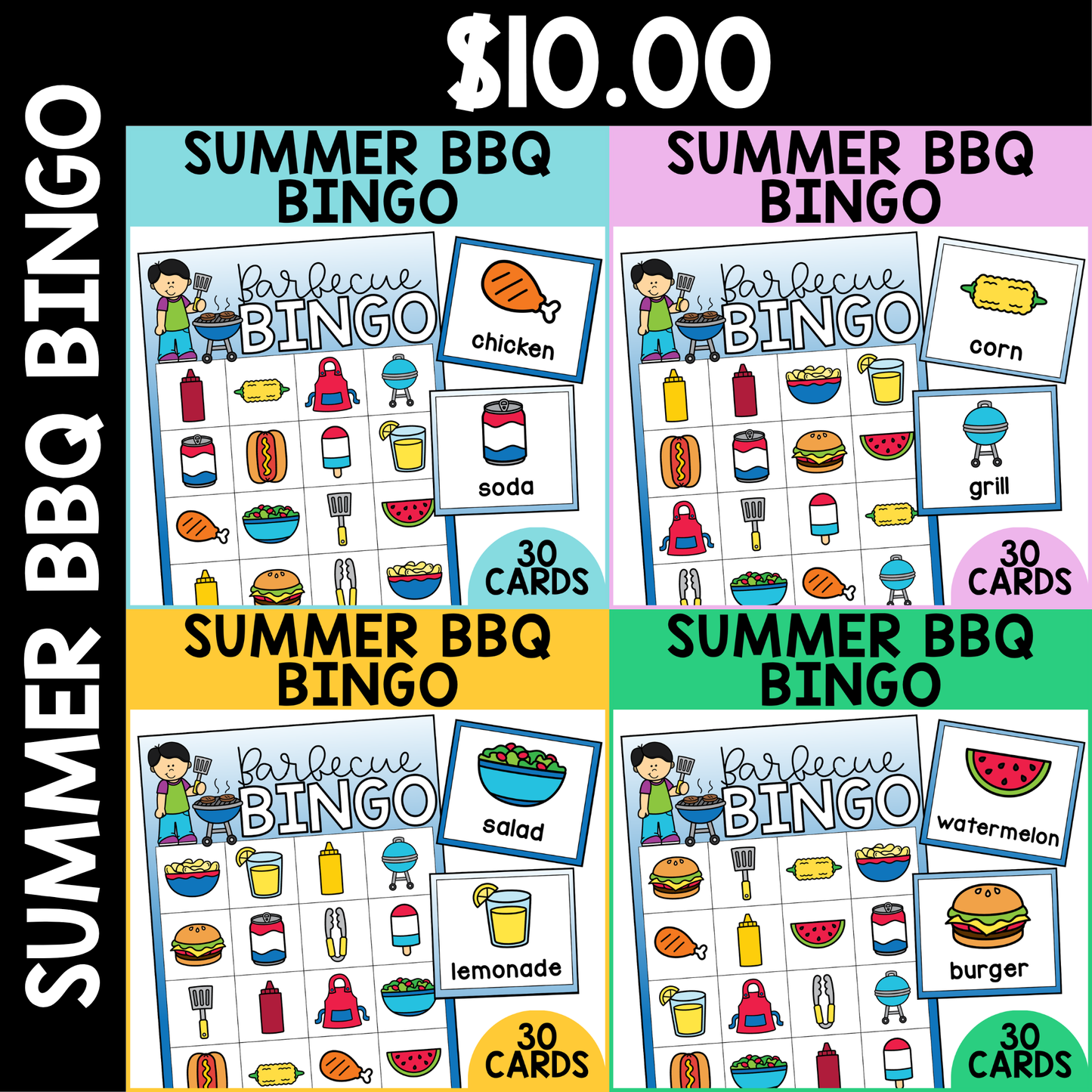 Summer BBQ Bingo
