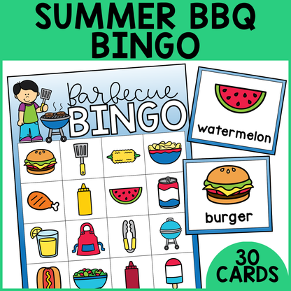 Summer BBQ Bingo