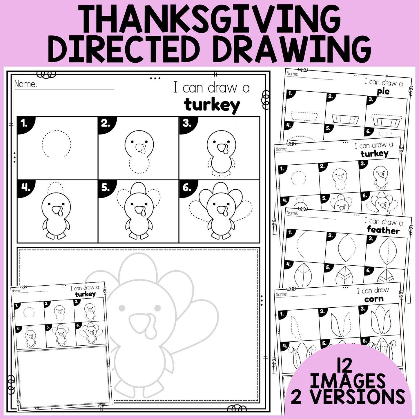 Thanksgiving Directed Drawing