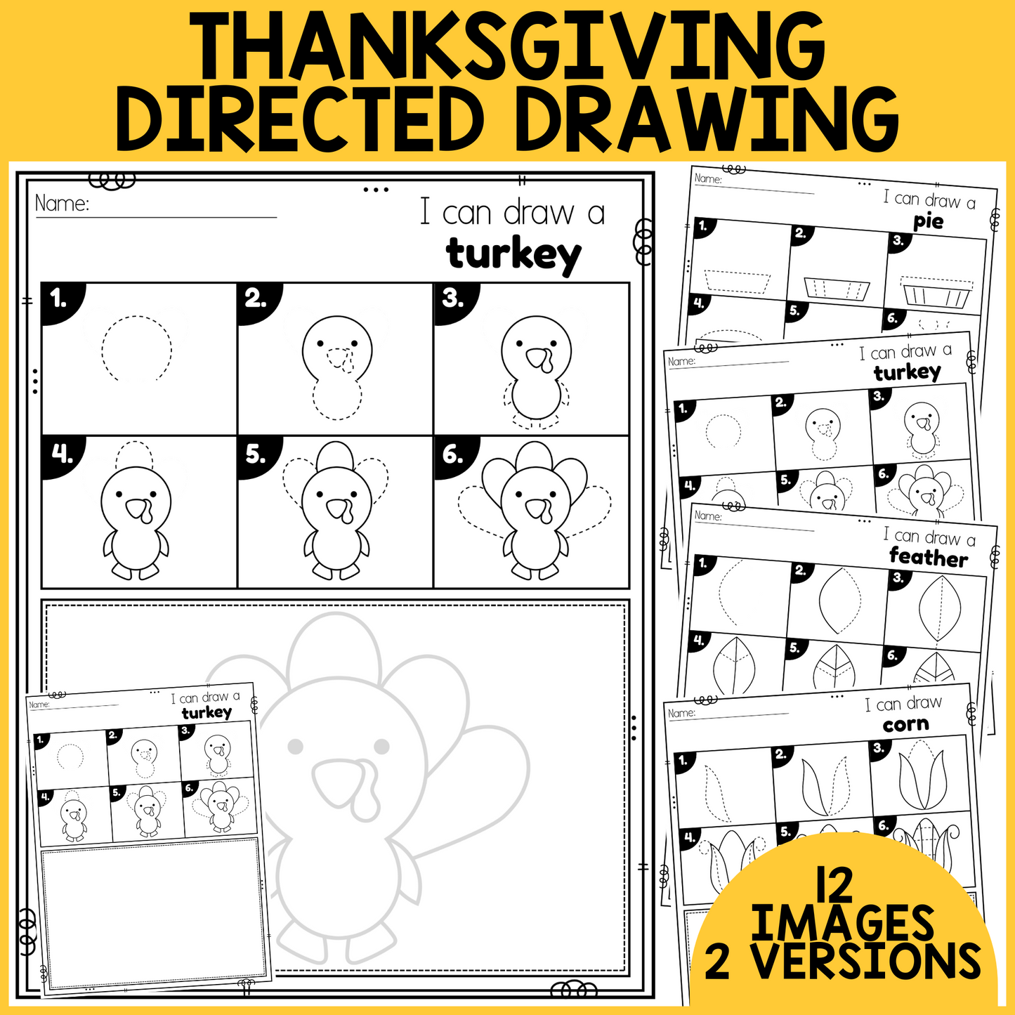 Thanksgiving Directed Drawing
