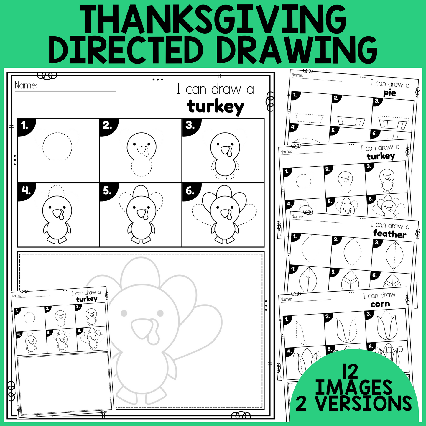 Thanksgiving Directed Drawing