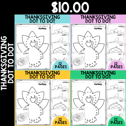 Thanksgiving Dot to Dot