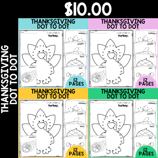 Thanksgiving Dot to Dot