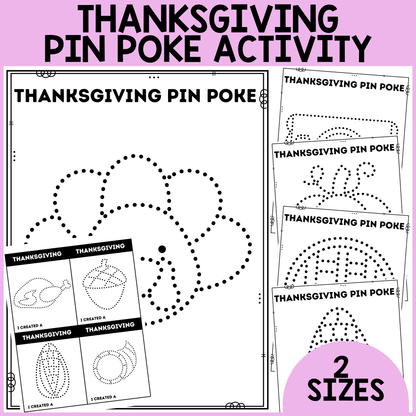Thanksgiving Pin Poke Activity