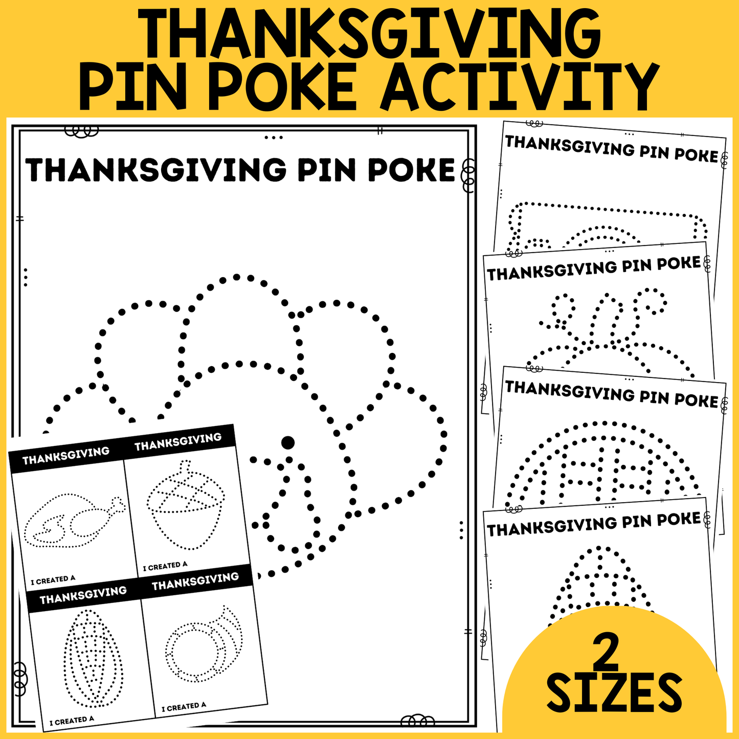 Thanksgiving Pin Poke Activity