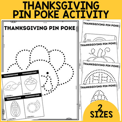 Thanksgiving Pin Poke Activity