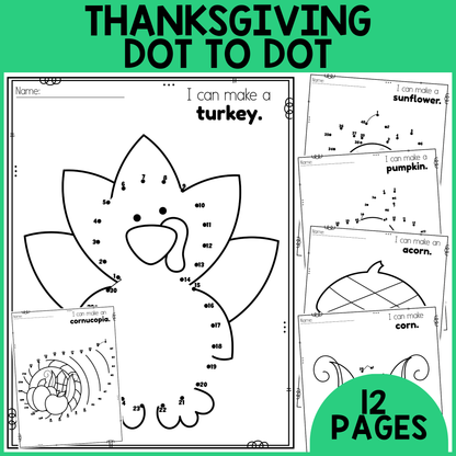 Thanksgiving Dot to Dot