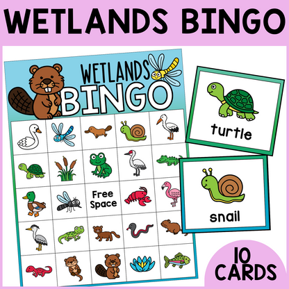 Wetland Animal Bingo