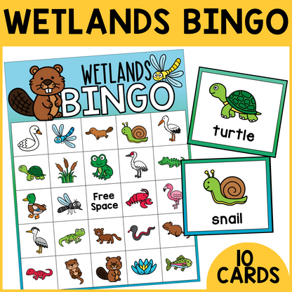 Wetland Animal Bingo