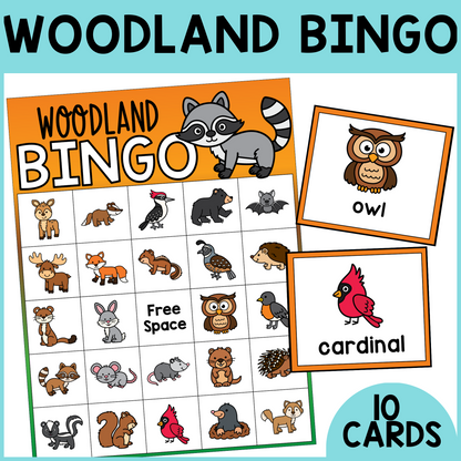 Woodland Animal Bingo