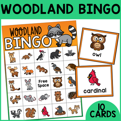 Woodland Animal Bingo