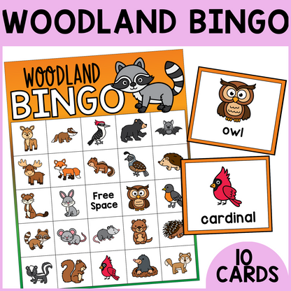 Woodland Animal Bingo