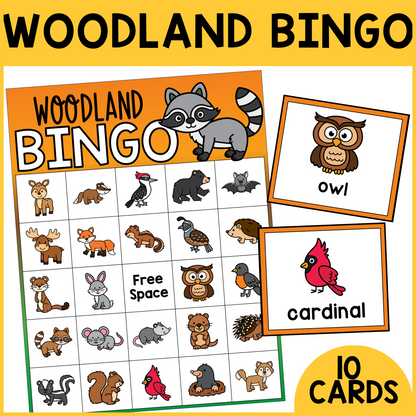Woodland Animal Bingo